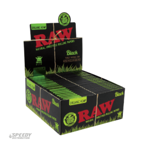 RAW BLACK ORGANIC HEMP KING SIZE SLIM PAPERS