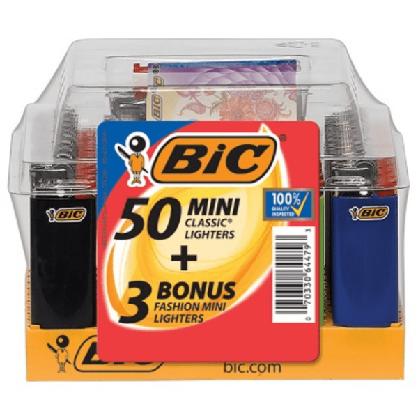 BIC - LIGHTER - MINI CLASSIC - 50 + 3 CT