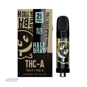 HALF BAK'D - THCA/THCP/D8 - 2G CARTRIDGE 5CT BLUE FACE