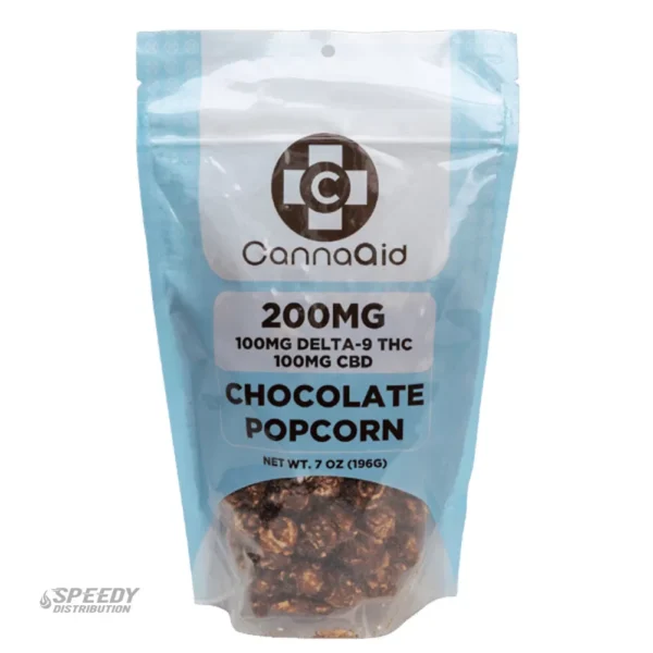 CANNAAID D9/CBD POPCORN 20MG CHOCOLATE