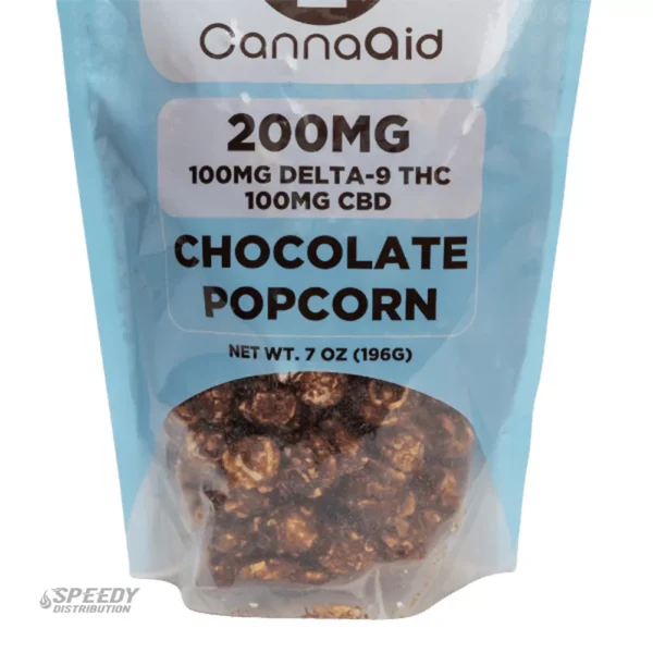 CANNAAID D9/CBD POPCORN 20MG CHOCOLATE