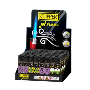 CLIPPER - JET FLAME LIGHTER - 48CT DISPLAY - GALACTIC WEED - 5104