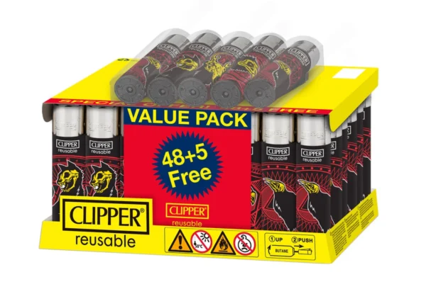 CLIPPER - LIGHTERS - 53CT DISPLAY - ANIMAL CORPS - 6569