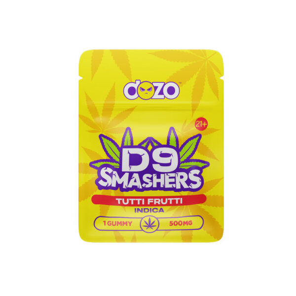 DOZO - DELTA 9 - SMASHERS GUMMIES - 25CT DISPLAY - TUTTI FRUTTI - 500MG