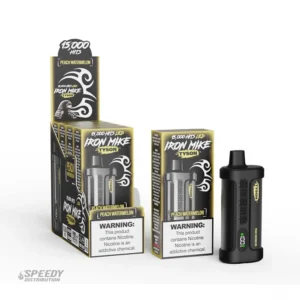 IRON-MIKE-Tyson-14ML-15K-Puffs-Disposable-Device-With-LED-Screen-Display-of-5-Peach-Watermelon
