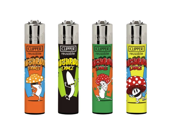 CLIPPER - LIGHTERS - 53CT DISPLAY - MUSHROOM DANCE - 5142