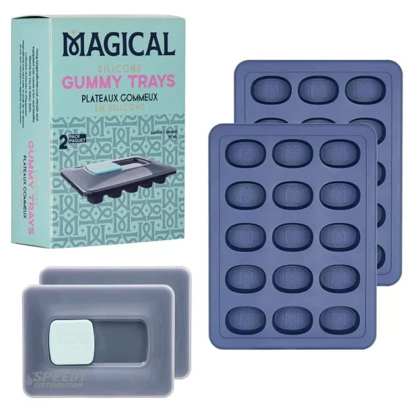 MAGICAL SILICONE GUMMY TRAYS 10ML 2PK