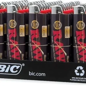 BIC - LIGHTERS - RAW BLACK - 50CT DISPLAY