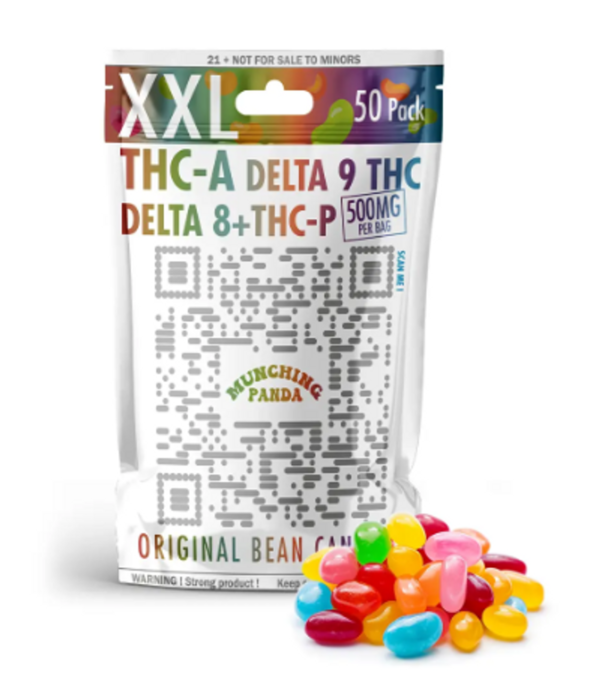 MUNCHING PANDA - THCA/D9/D8/THCP - SOUR JELLY BEANS - 500MG