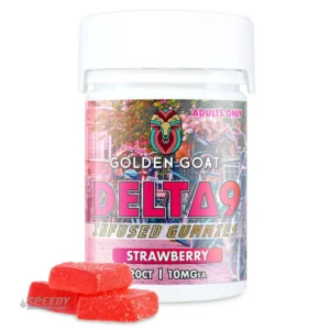 GOLDEN GOAT DELTA9 INFUSED GUMMIES 200MG STRAWBERRY