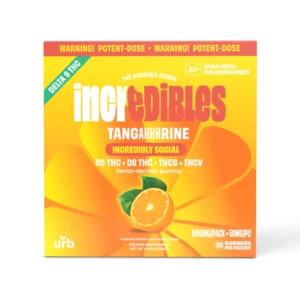 INCREDIBLES - INCREDIBLY SOCIAL - D9/D8/THCB/THCV - GUMMIES - 5CT DISPLAY - TANGAHHHRINE - 1500MG