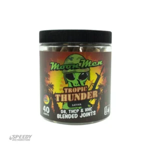 MOON MEN DELTA 8/THCP/HHC PRE ROLLS 40CT JAR TROPIC THUNDER