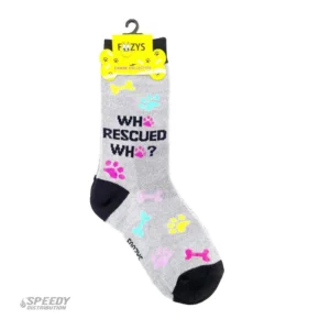 FOOZYS SOCKS WHO RESCUED WHO FCC-65 GREY