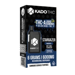 KADO THC - THCA LIQUID DIAMONDS/D8 LIVE RESIN/THCP - 6G DISPO / 5CT