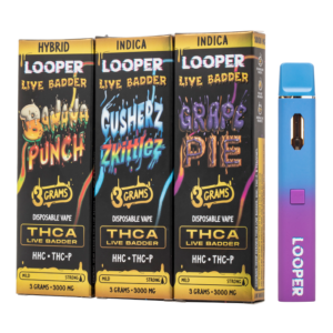 LOOPER -THCA LIVE BADDER/HHC/THCP - 3G DISPO / 5CT